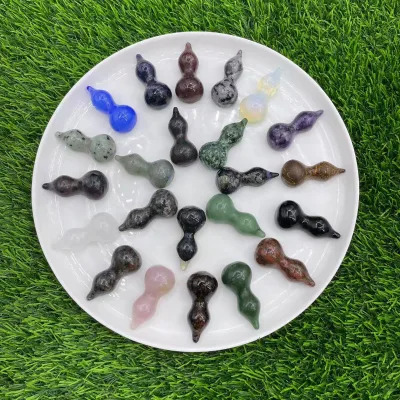 5.5cm Natural Stones Healing Gemstone Mini Size Carving Crafts Crystal Gifts Hallowmas Crystal Pen-rest
