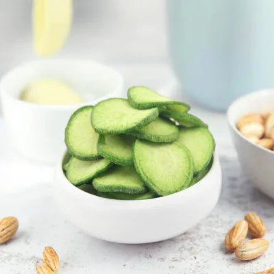 Fruit Crisp Slices Dried Snacks Green Radish Crisp Wholesale Sweet Healthy Food