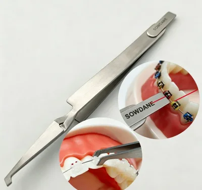 Bracket Placement Pliers Orthodontic Bracket Placement Lingual Bracket Holding Tweezers