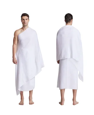 Ihram Man Hajj Towel Microfiber White Muslin Hajj Towel
