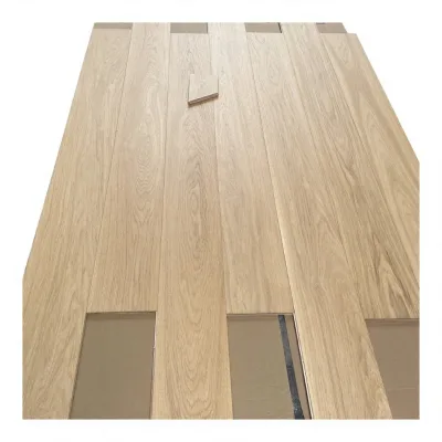 High Quality European White Oak Natural UV Oiled Brushed Wide Plank Solid Wood Engineered Hardwood Kitchen Flooring Eco-Friendly