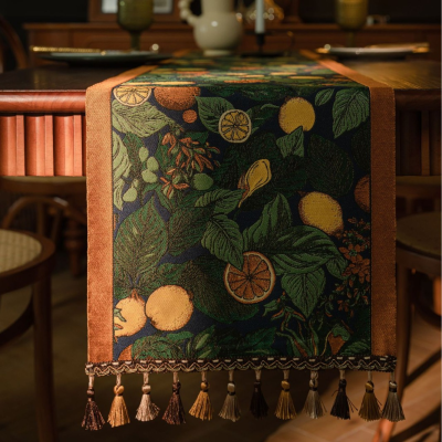Holiday Marble Placemat Table Dish Mat Table Runner, Party Jacquard Table Runners/