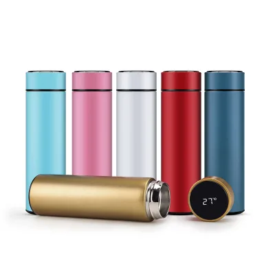 16oz Smart Thermos with Temperature Display Stainless Steel Water Bottle with Custom Logo