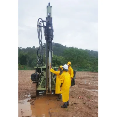 Crawler Type Hydraulic Hammer Pile Driver Solar Ramming Machine for Solar Project