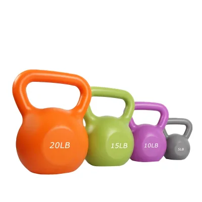 Hot Selling Cement Kettlebell Colored Weight Lifting Competition Kettle Bell for Strength Fitness Exercise