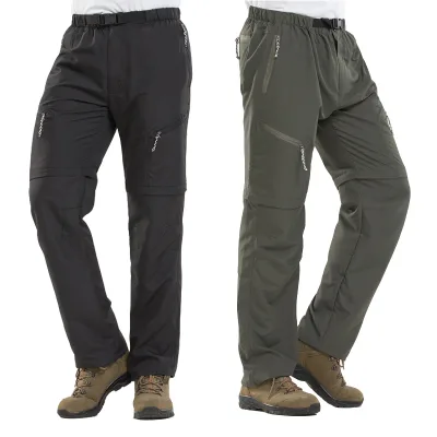 Windbreaker Tactical Pants Waterproof Detachable Trousers Outdoor Hiking Work Ultralight Cargo Pants for Men Women