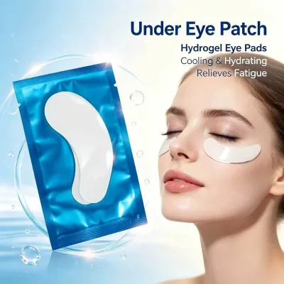 Hydrogel Under Eye Patches for Lash Extensions Disposable Cotton Collagen Eye Pads Custom Logo OEM Available