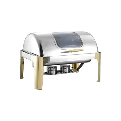 Factory Direct Oblong Golden Chafing Dish& Food Warmer for Catering