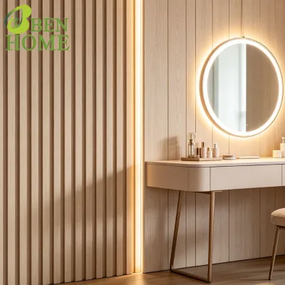 Wood Plastic Composite Interior Wall Panel for Living Room Bedroom Background Wall