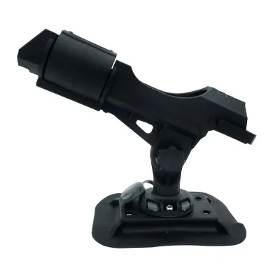 Hot Sale Plastic Black Fishing Rod Holder Detachable 360 Degree Rotation Marine Accessories