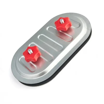 Universal Galvanized Steel Duct Access Door for HVAC Ventilation System Oval Inspection Panel with Red Knobs Factory Price