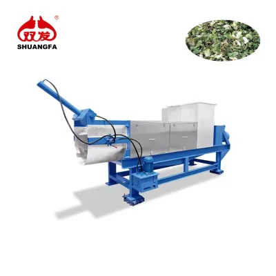 High Output Single Screw Press Machine Hemp Leaves Juice Extractor Squeezing Equipment Industrial Juice Processing Line