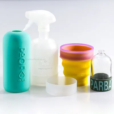 Custom Glass Water Bottle with Silicone Sleeve