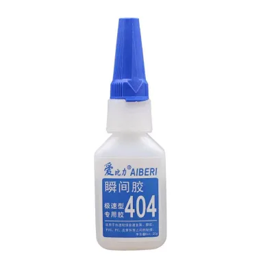Factory Direct Sales High Quality Acrylic Cyanoacrylate Transparent Liquid Super Instant Glue 404 Construction Packing