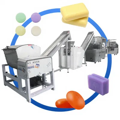 Fully Automatic 100-300kg/H SUS304 Bar Soap Production Line Toilet Laundry Soap Plodder Molding Stamping Machine