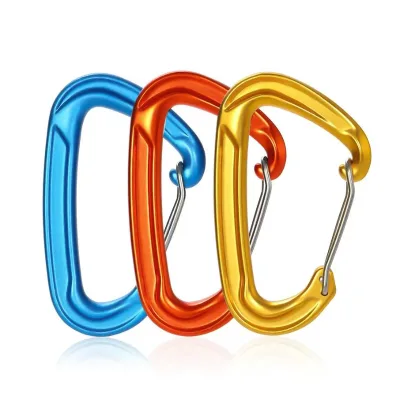 22KN Carabiner Outdoor Activity Hooks Hammock Carabiner Clip Aluminum Carabiner