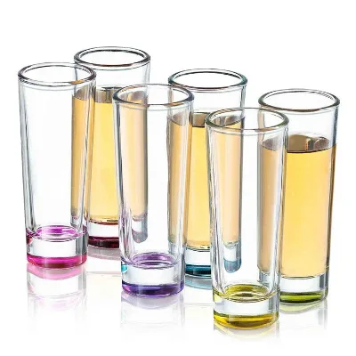 Classic Thick Bottom Tall 2oz Custom Shot Glasses with for Promotion