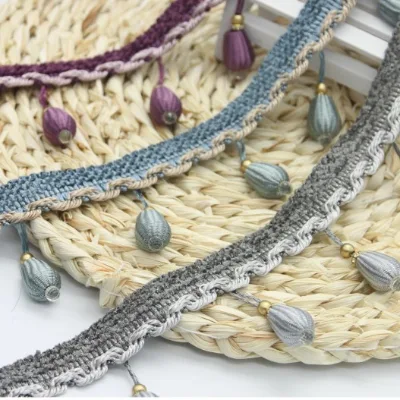 Wholesale Curtain Beaded Trimming Beaded Trim Lace Fabric