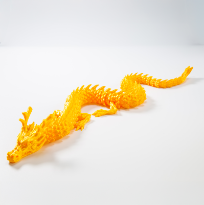 22 Network Professional Customization 3D Printing Service Dragon Toy Yellow Dragon Figure Suitable for Gifts