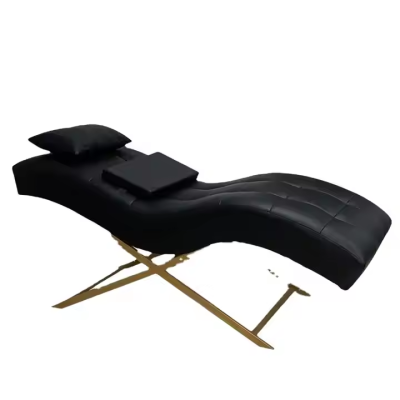 Portable Pink Curved Mattress Lash Bed for Facial Eyelash Extension Beauty Salon Furniture Wide Massage Table