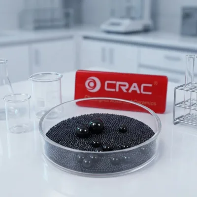 Custom Silicon Carbide Beads High Density Milling Media Precision Grinding Industrial Ceramic Moulding OEM Factory