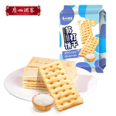 LIKOFU Soda Crackers, 3 Flavors Milk Salt, Chive & Sesame, Crispy Savory Biscuits, All-Day Snack for Retail Wholesale