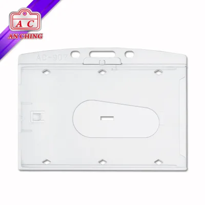 PC ID Name Tag Porta Identification Badge Card Holder Frosted Durable Credit Card Size 90x66mm for Professional Look