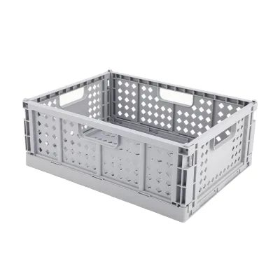 Mini Foldable Storage Basket Combined Hollow Plastic Box for Stationery Sundries Food Organizing Basket Container
