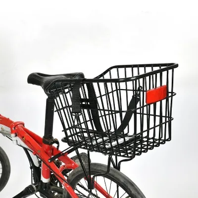 Bike Accessory Steel Storage Basket Rear Basket Bicycle Basket
