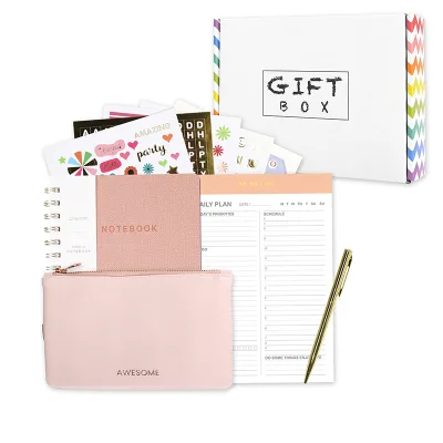 Custom Printing Diary Kawaii School Supplies Planner Notebook Stationery Set