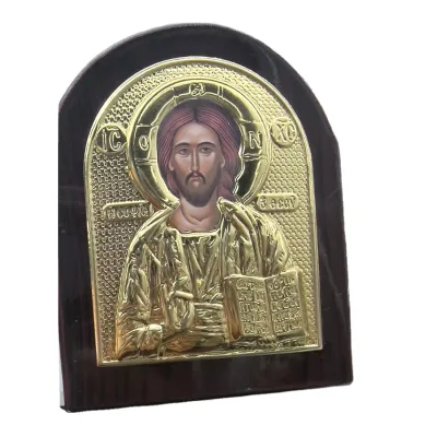 7.5X9CM Byzantine Religious Wood Greek Orthodox Jesus Christ Icon