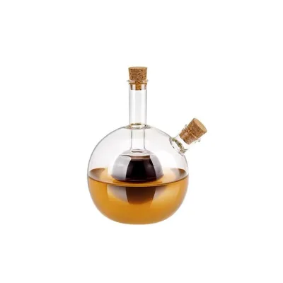 Creative Modern Simple Design Double Layer Oil Soy Sauce Vinegar Dispenser Bottle Sealed Thickened Kitchen Seasoning Container