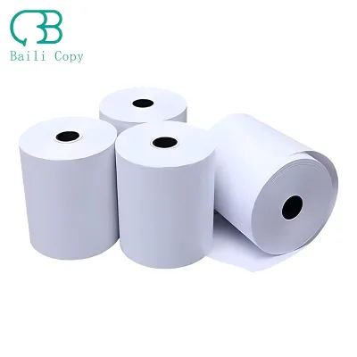 Premium Thermal Cashier Paper Roll 57x40mm 80x80mm - Quick-Dry & Fade Resistant