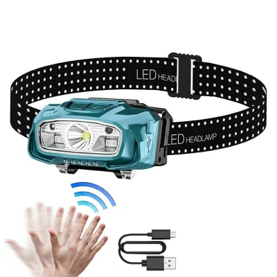 Powerful Head Torch Light LED USB Rechargeable XPG Head Lamp Induction Head Light Outdoor Other Hiking Camping Equipment