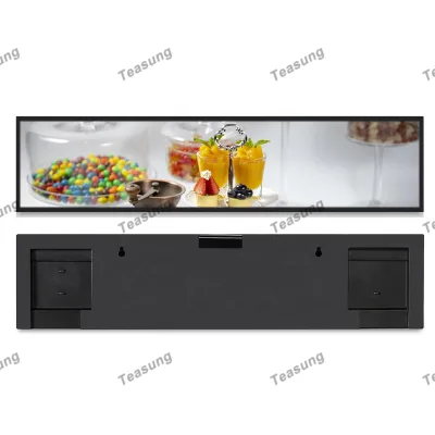 Stretched Bar Lcd Display Screen Supermarket Ultra Wide Strip Shelf Edge Advertising Digital Signage Monitor Type for Indoor