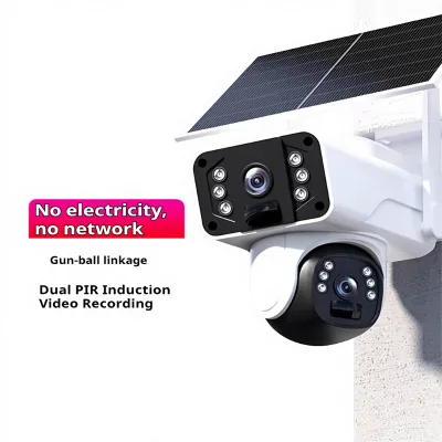 Customized Camera for Home Use Remote 360 No Dead Angle 1080P Outdoor Night Vision Solar 4G PIR Induction Pan/Tilt