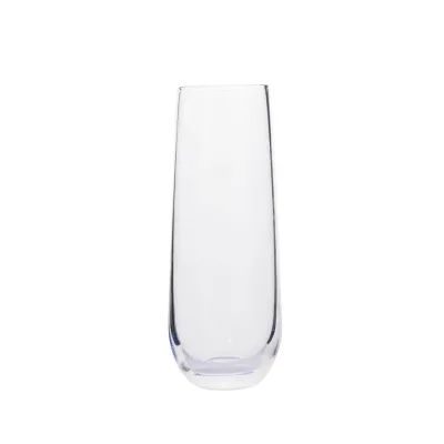 Handmade High-ball Stemless Champagne Glass Custom Lead-free Crystal Stemless Champagne Flute for Wedding