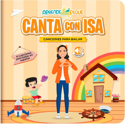 Play Musical Sound Book for Toddlers Interactive Spanish Music for Kids with 6 Songs
