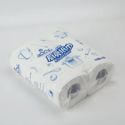 Factory Direct 2-Ply Washable Absorbent Kitchen Towel Roll Food Safe Disposable Cleaning Paper Hand Towel Kitchen Paper