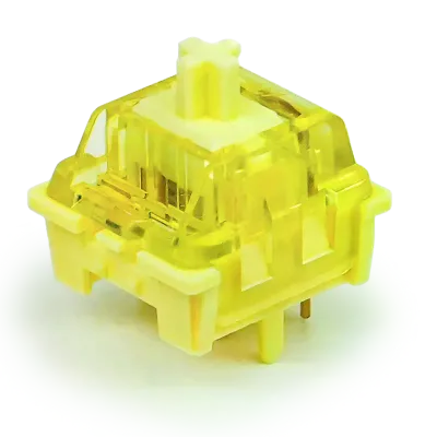 KTT Cream Yellow Pro 5pin Linear Switch for RGB DIY Gaming Mechanical Keyboard