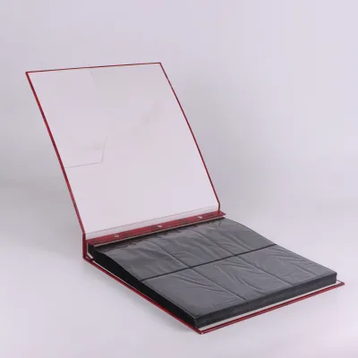 Transparent PU Leather Postcard Sticker Photocard Kpop Organizer Photo Album 6 Pockets Custom Logo 3 Inch