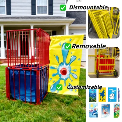 Low Cost Heavy Duty 1200L CE Certification Safe dunk tank Adult Stainless Steel with 4 Balls for Water Park for Summer