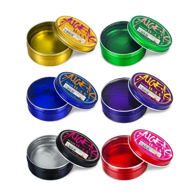 Wholesale Hair Wax Manufacturer Professional Fruit Smell Styling Gel Fashion Color Hair Wax for Men