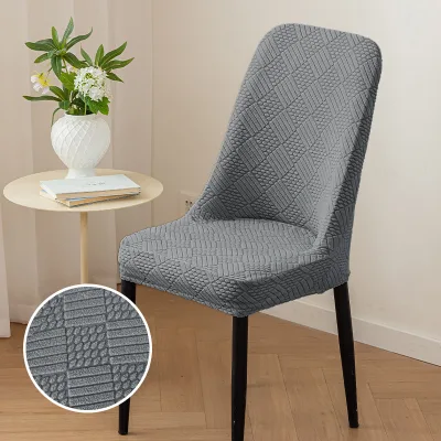 Wingback Dining Chair Covers Slipcover with Arms Polyester Modern Washable Curved Back Chairs Protector Cover for Dining Room