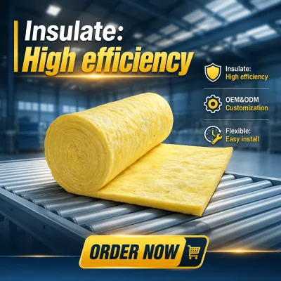 Kuliwei Eco-friendly Centrifugal Glass Wool Insulation, Anti-corrosion Fiberglass Wool Board for Construction Thermal Insulation