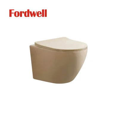 High Quality  Ceramic Wall Hung Toilet  Colored Process Toliet With Hidden Water tank  for Hotel