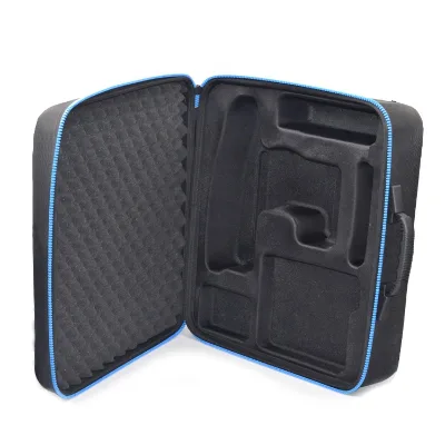 Customizable Solid EVA Foam Electronic Box Scratch-Proof Plastic Case From the EVA Series Black Debossed Logo Portable