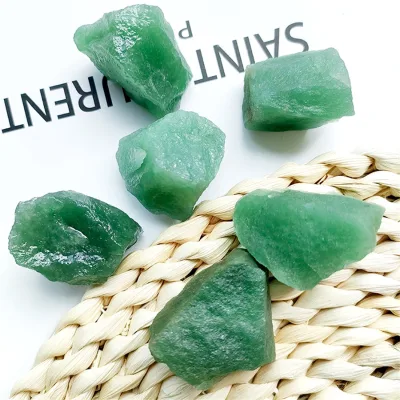 Wholesale Natural Carved Healing Gemstones Raw Stones Crystal Green Aventurine Rough Stone for Home Decoration