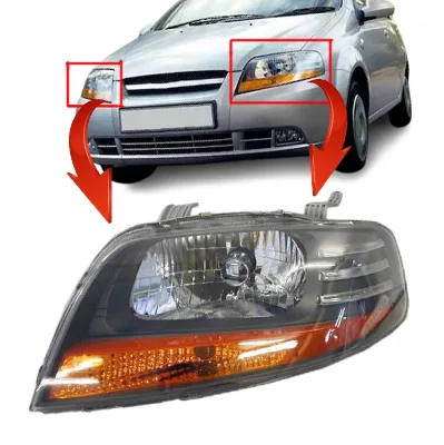 Car Head Lamp Headlight for chevrolet Aveo Daewoo KALOS 2006 2002 - 2008 Accessories Car Parts Aveo 2006-2007