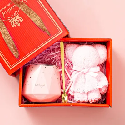 Elegant Designer Ceramic Mug Gift Box for Women Bridesmaid Wedding Anniversary Party Favors Keepsake